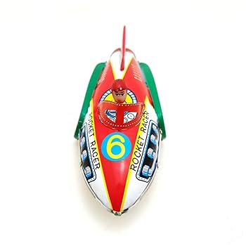 新品 増田屋 ミニ ロケットレーサー ミニ ロケットレーサー増田屋 FRICTION MOTOR ブリキのロケット