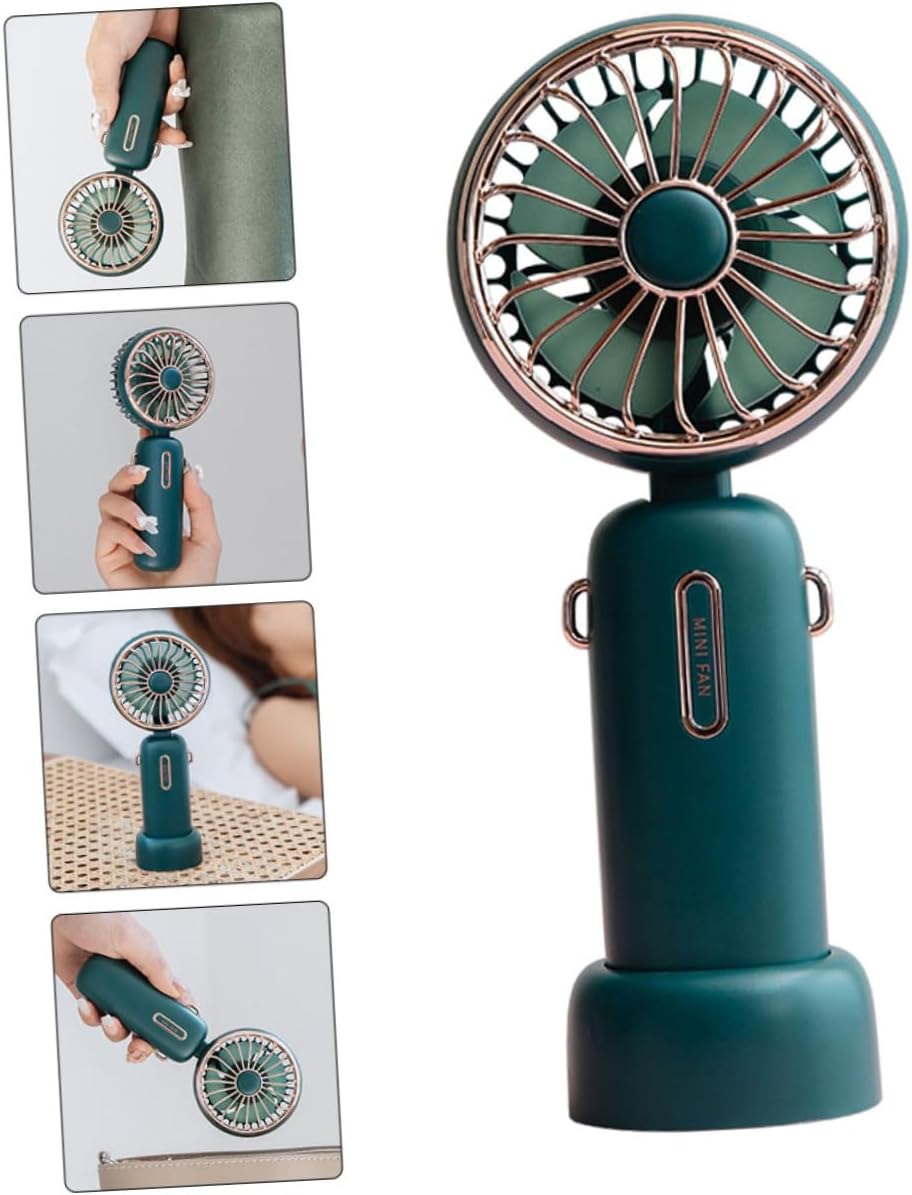Homoyoyo 1set Portable Handheld Folding Fan Usb Rechargeable Cooling Fan for Travel Outdoor Activities and Home Use Lightweight and Compact Design
