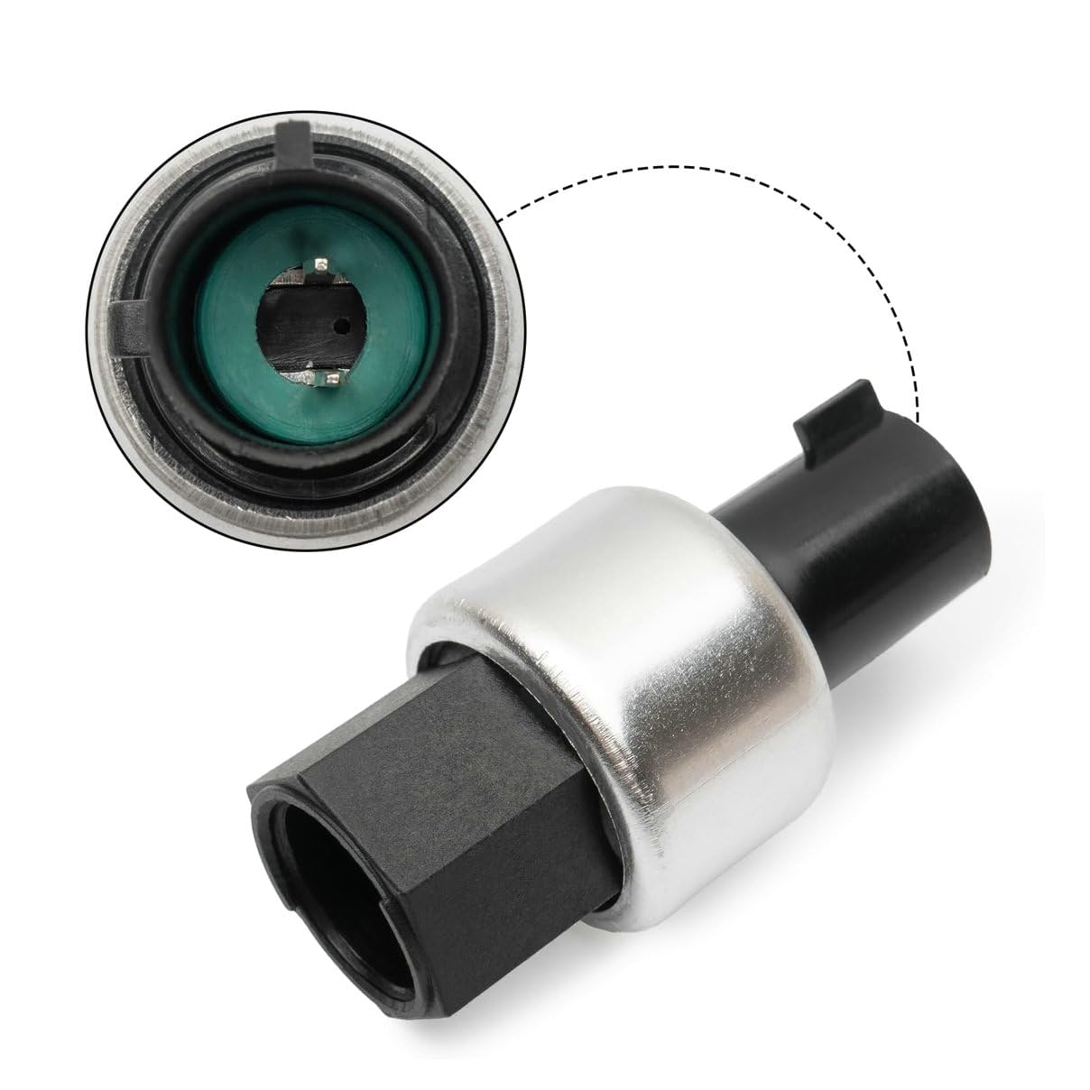 Air Conditioner Pressure Sensor Switch A/C Clutch Cycle Switch for Chevy Silverado Tahoe GMC Jimmy Yukon Suburban Pickup Kodiak Replace