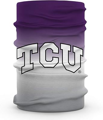 TCU Horned Frogs Purple Neck Gaiter Degrade print Vive La Fete