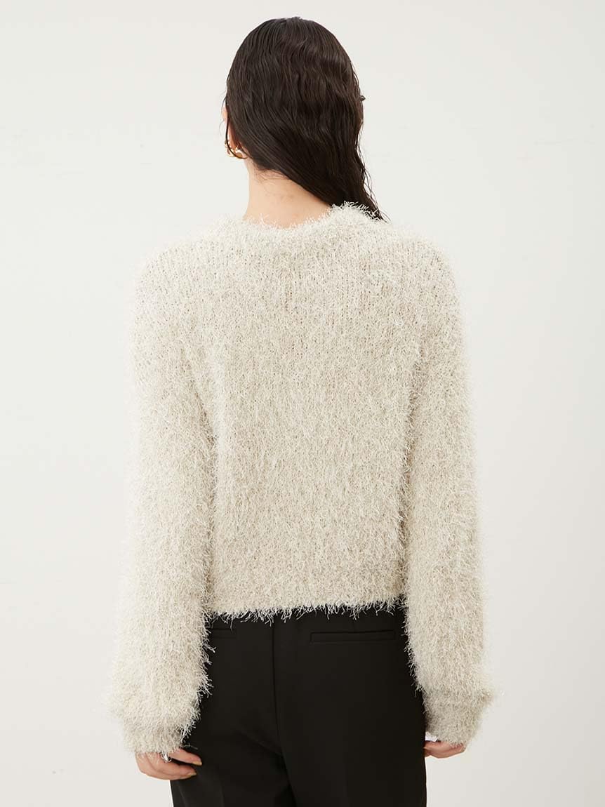 お買い得！！★Mila Owen(ミラオーウェン)のストアを表示★[ミラオーウェン] クルーネックシャギーニットトップス 09WNT244183 レディース