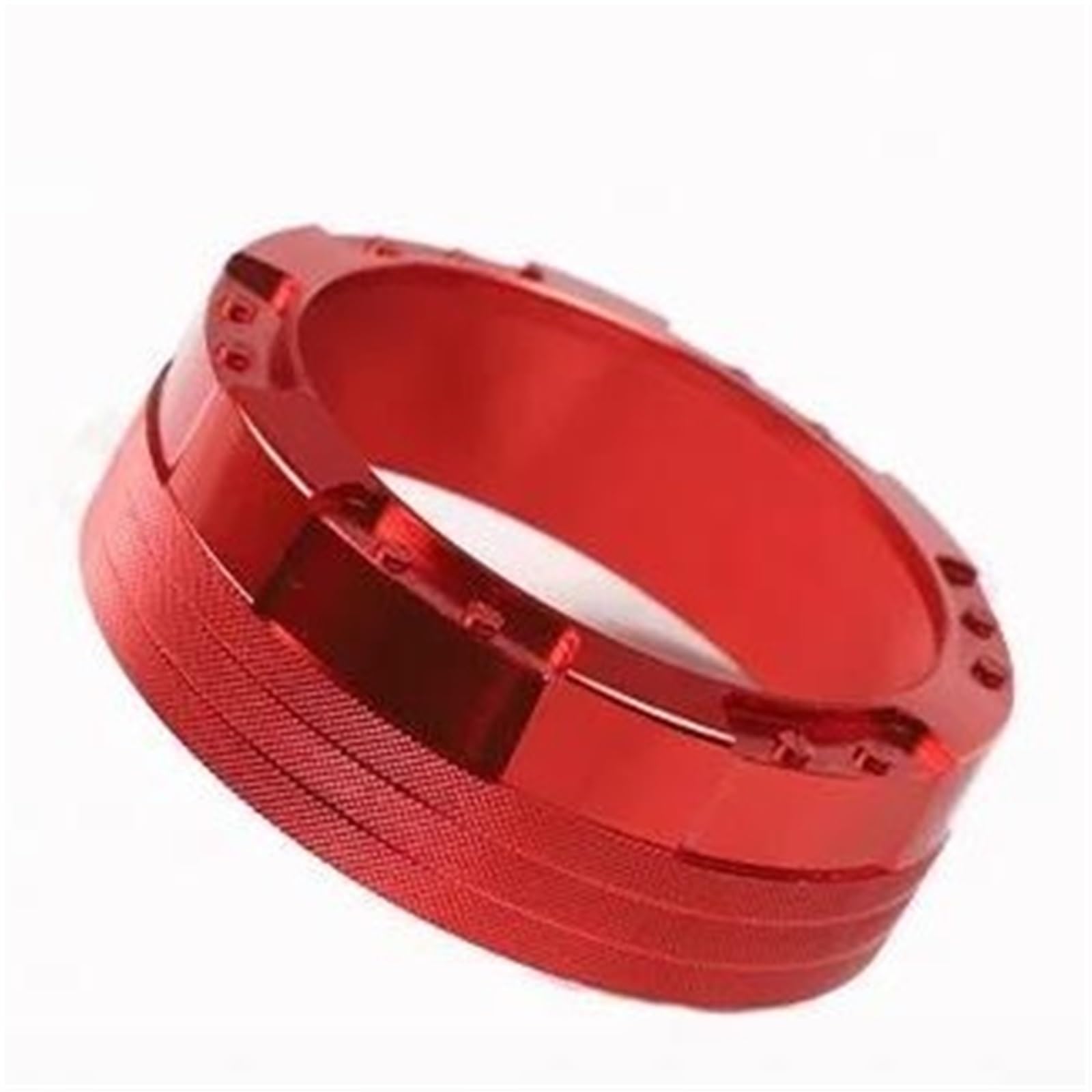 Cfckhpthaz Red 1Pcs Interior Styling Cover Aluminum Center Console Volume Knob Ring Cover For Ford For Maverick 2022 2023 2024 Kit 5 Pcs