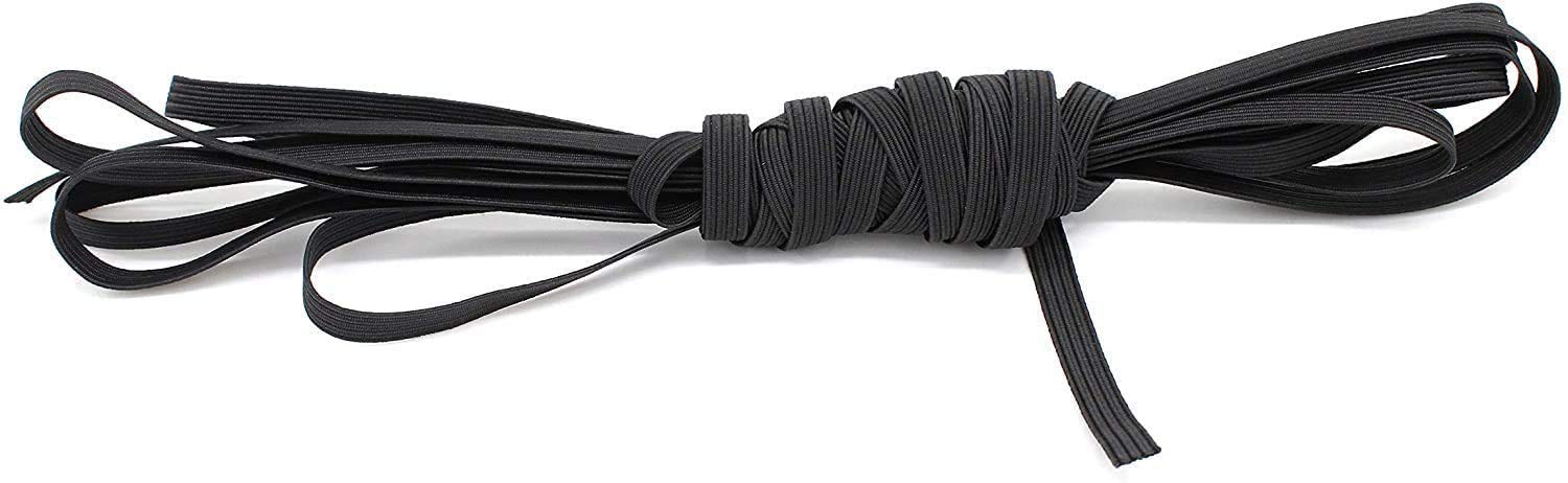 Soft Elastic 288 Yards - Black 1/4