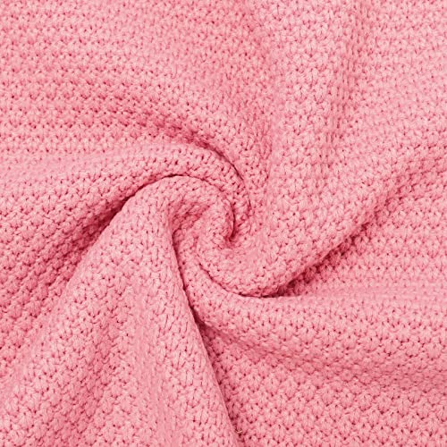 Mimixiong Baby Blanket Knit Toddler Blankets For Boys And Girls Pink 40X30 Inch #TOP4