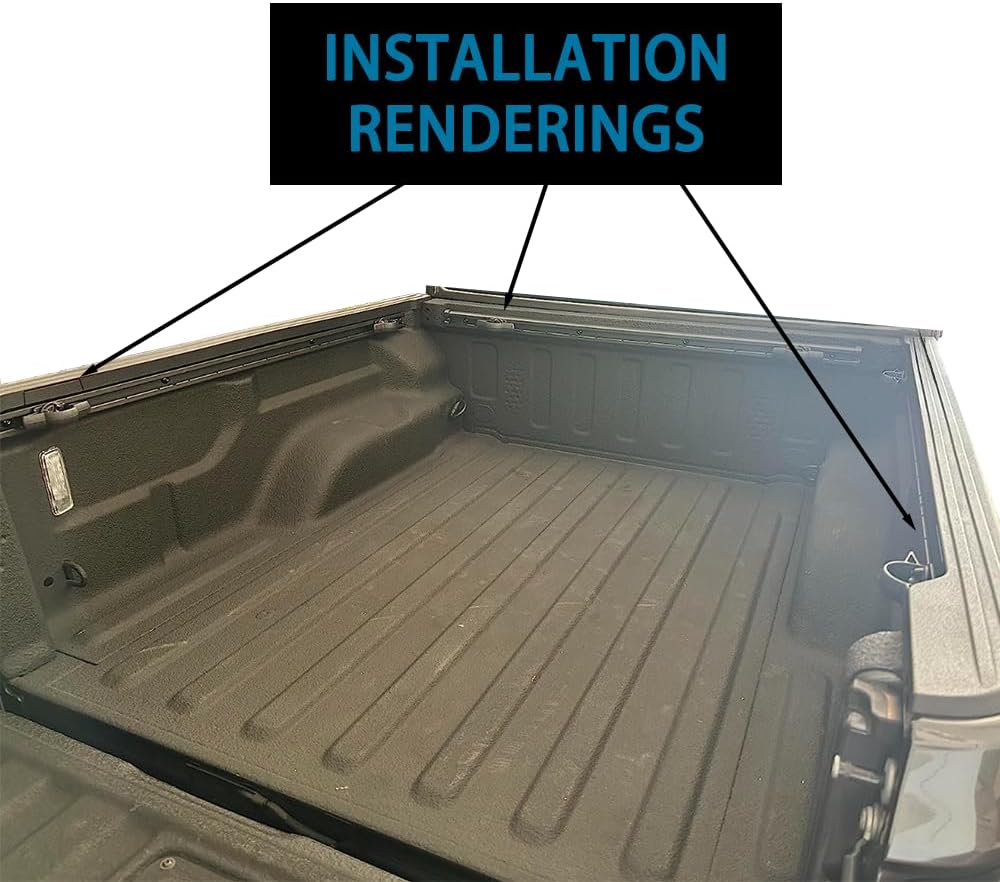 Fit for Jeep Gladiator Trail Rail System Truck Bed Tie Down Rail 3.0L 3.6L V6 Bed Rack Truck Bed Rails Utility Rail Compatible with 2020 2021 2022 2023 for Jeep Gladiator Trail Rail Kit # 82215956