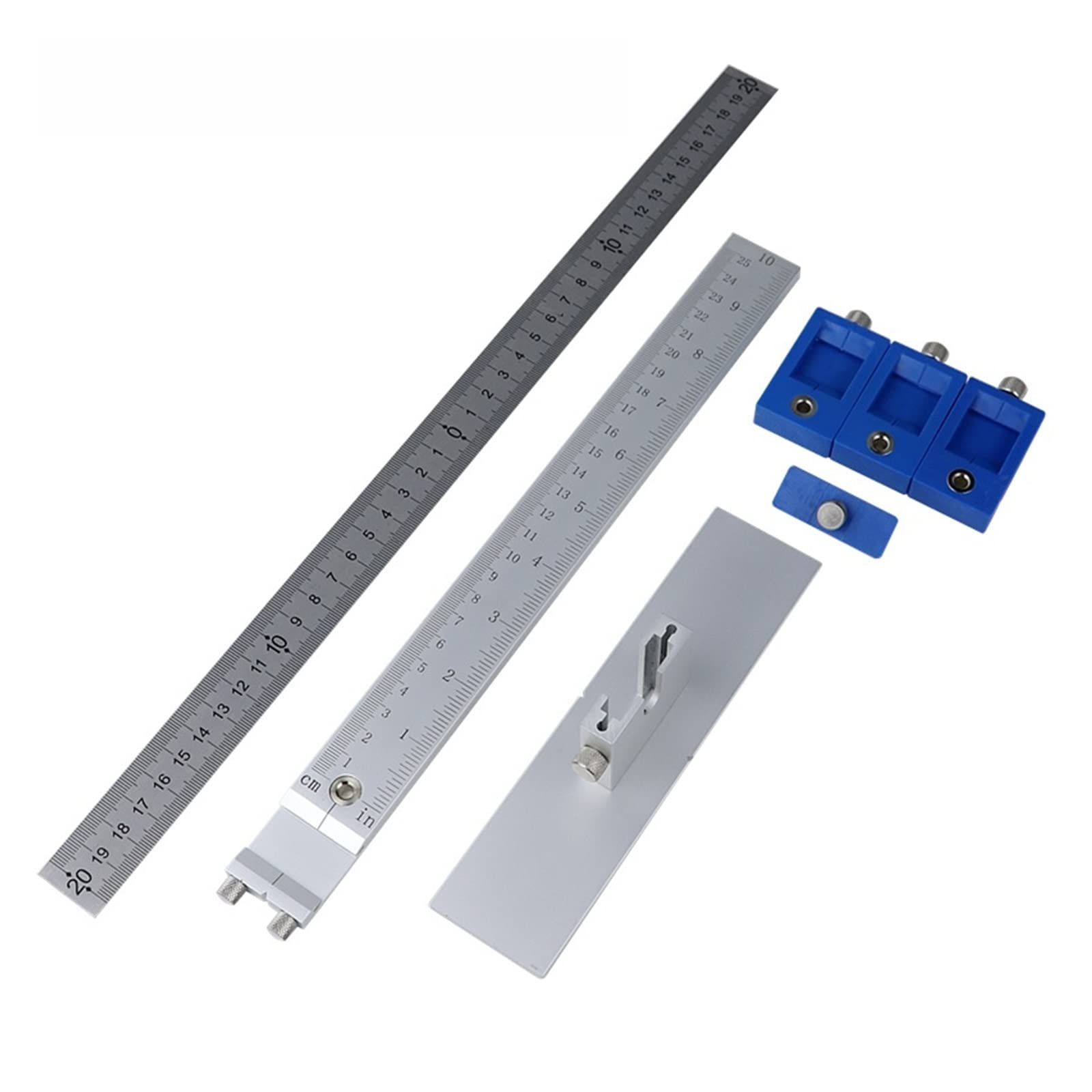 Okucia do szafek Jig wiertło naprowadzające tuleja dziurkacza lokalizator Jig Set wiercenie w drewnie otwór na kołki drzwi meble pozycja szuflady narzędzia(Aluminum alloy)