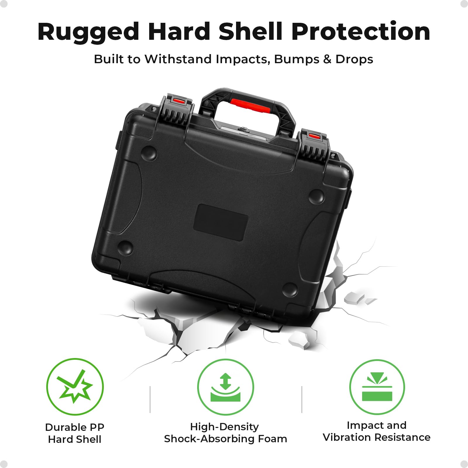IP67 Wasserdichter Koffer für Starlink Mini, Heavy-Duty Hartschalenkoffer Stoßfest mit Maßgefertigter Einlage, Robuste Transportbox für Mini Dish & Zubehör