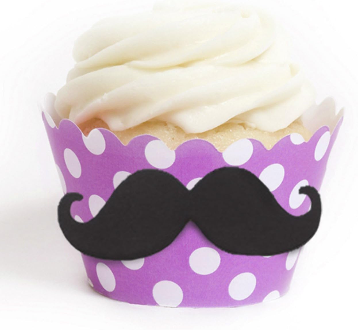 Dress My Cupcake DIY Standard Mustache Cupcake Wrapper Kit