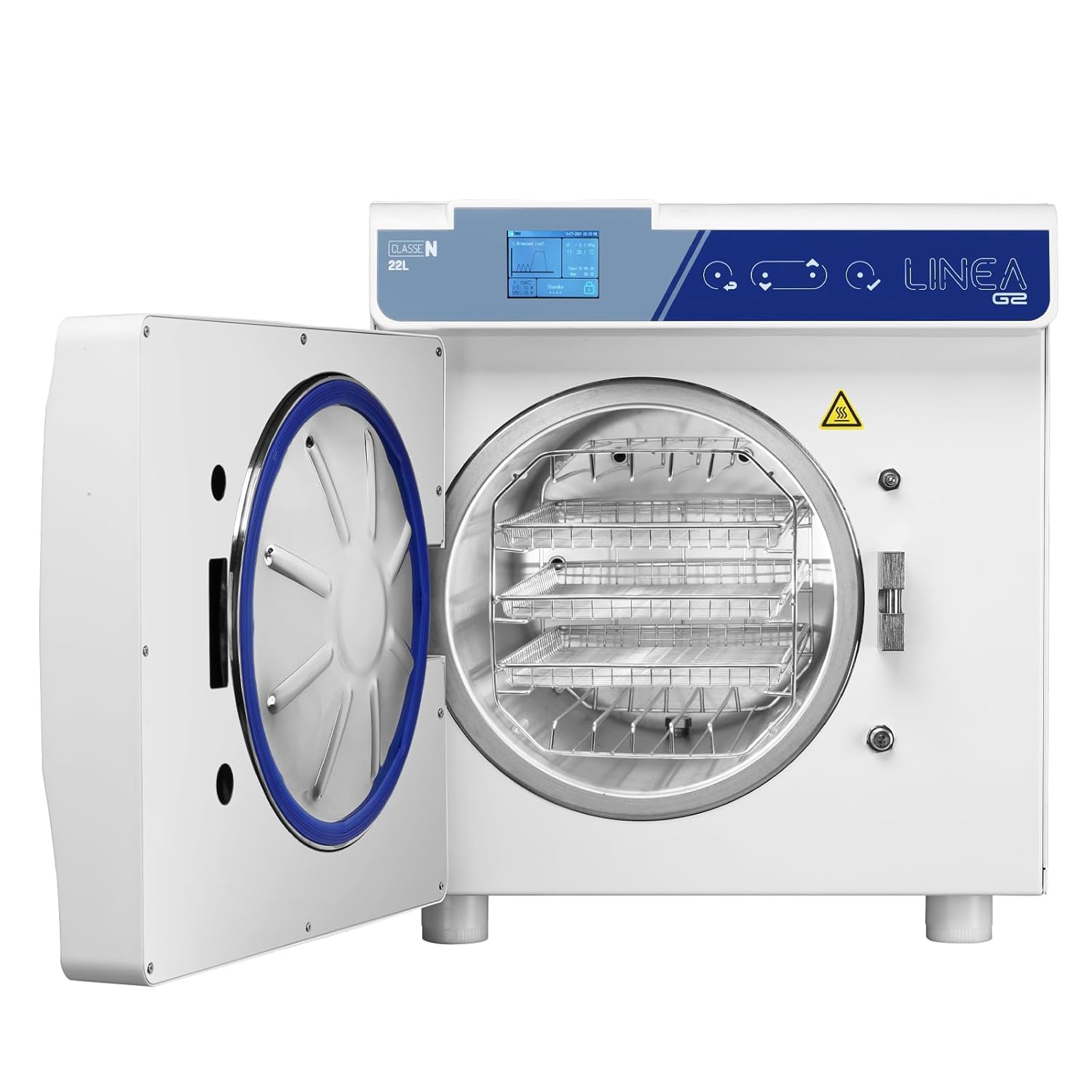 22L pantalla LCD clase N esterilizador de autoclave de vapor encima de la mesa esterilizador de autoclave automático completo