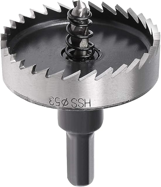 sourcingmap 53mm High Speed Steel HSS Drill Bit Hole Saw Cutter for Metal Alloy Wood