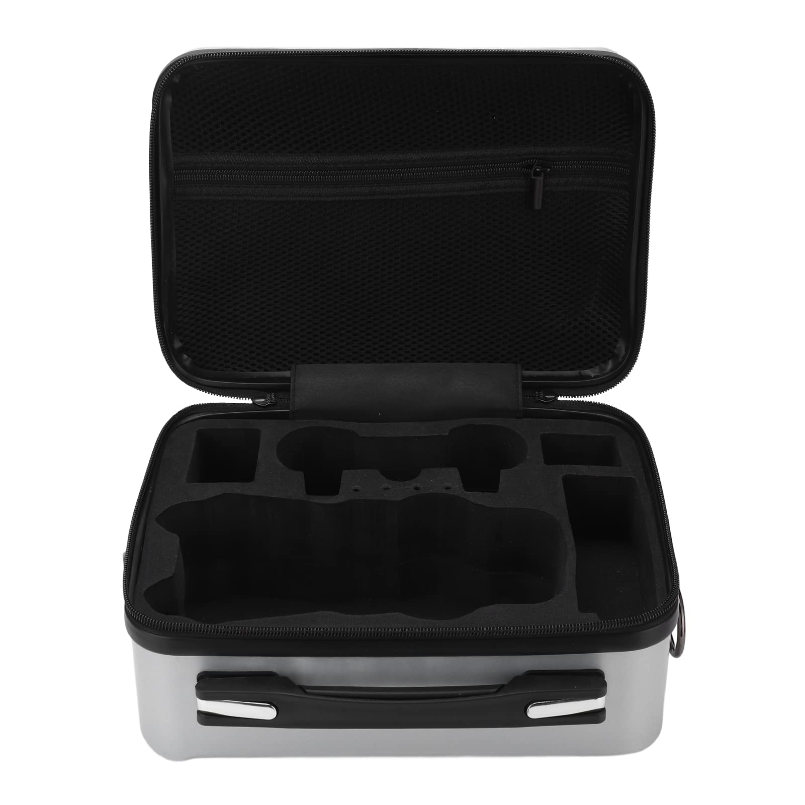 plplaaoo Borsa a tracolla impermeabile per drone Borsa a tracolla rigida Borsa da trasporto portatile per 3 Drone Materiale ABS EVA 29,5x23x14,5 cm (Argento)
