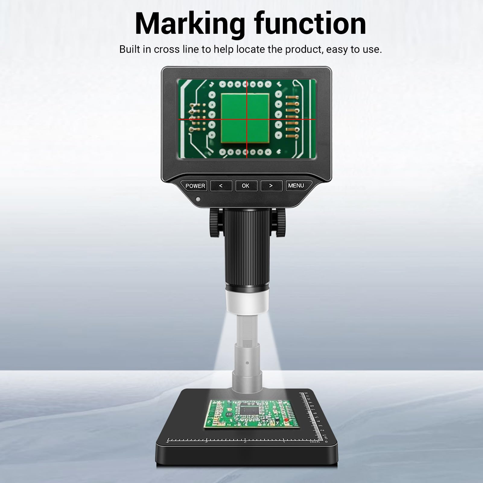 Sxhlseller 3in Microscopio Digitale Ingrandimento 1000x con Luci LED e