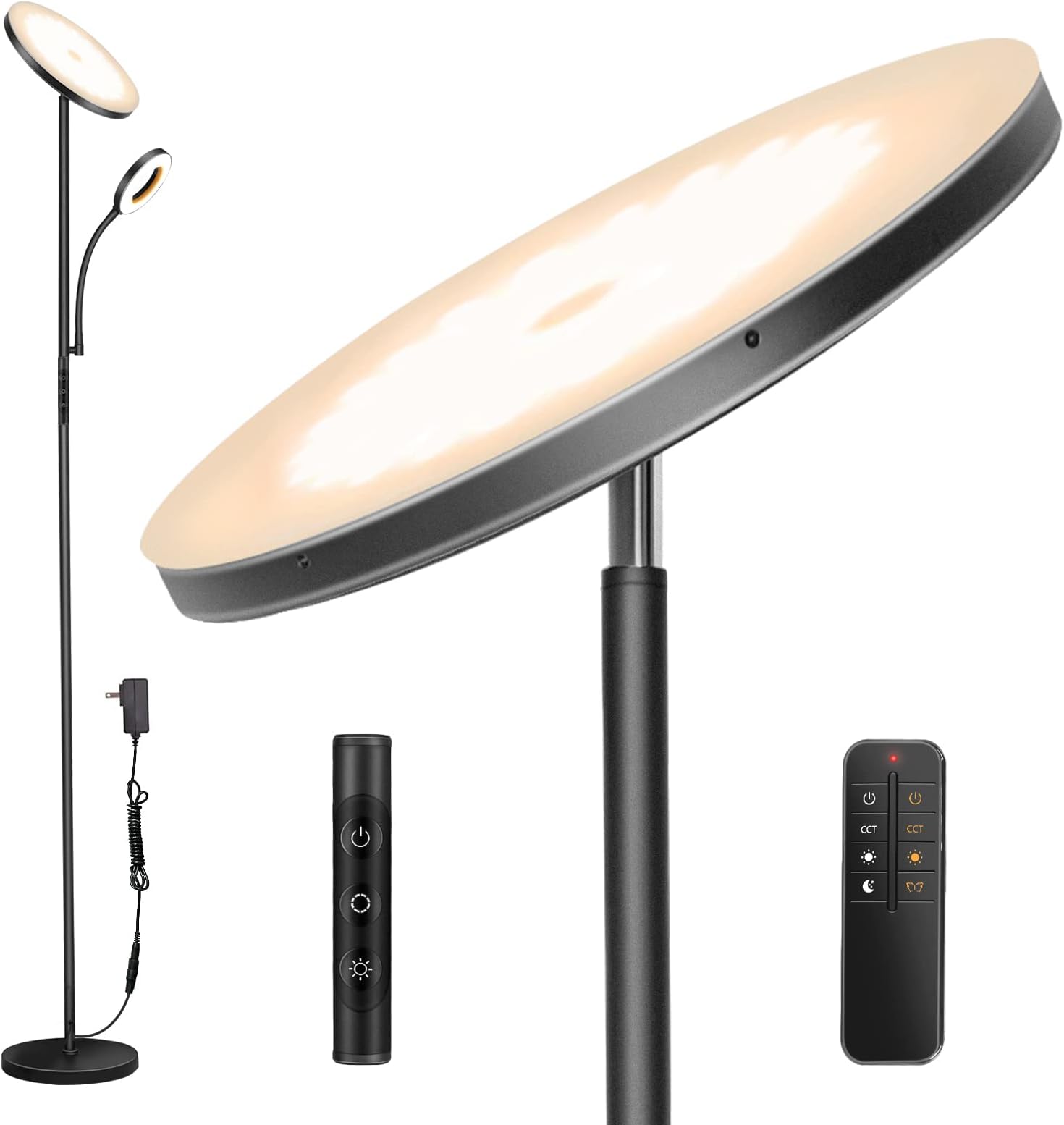 Lampadaire LED à variateur Rom couleur bronze, Luminaire de salon pour — free download