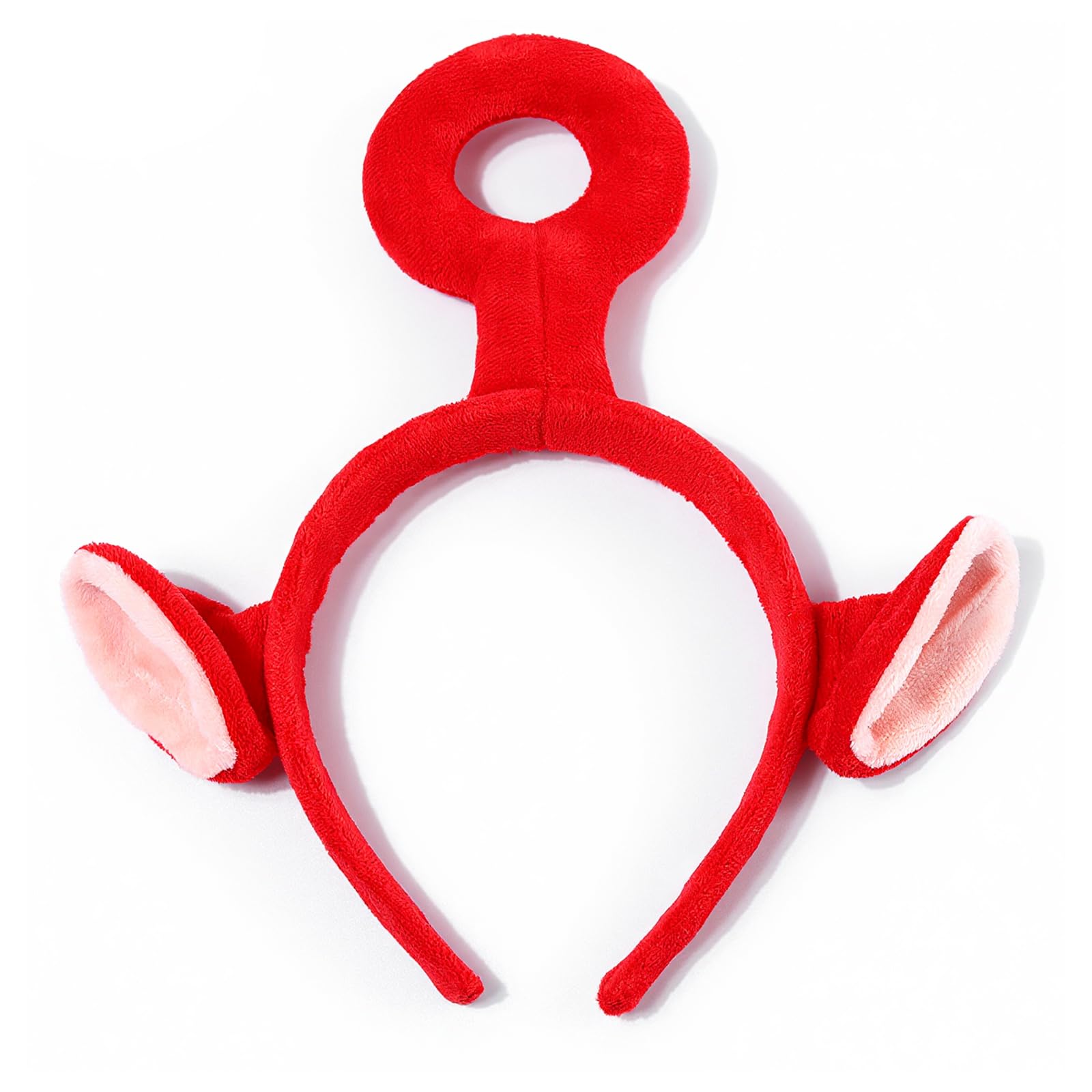 PANMAY Cartoon Headbands Costume Headpiece Washable Cute Headwear Cute Styling Hair Hoop Adults Kids Cosplay Party Decorations (Red)