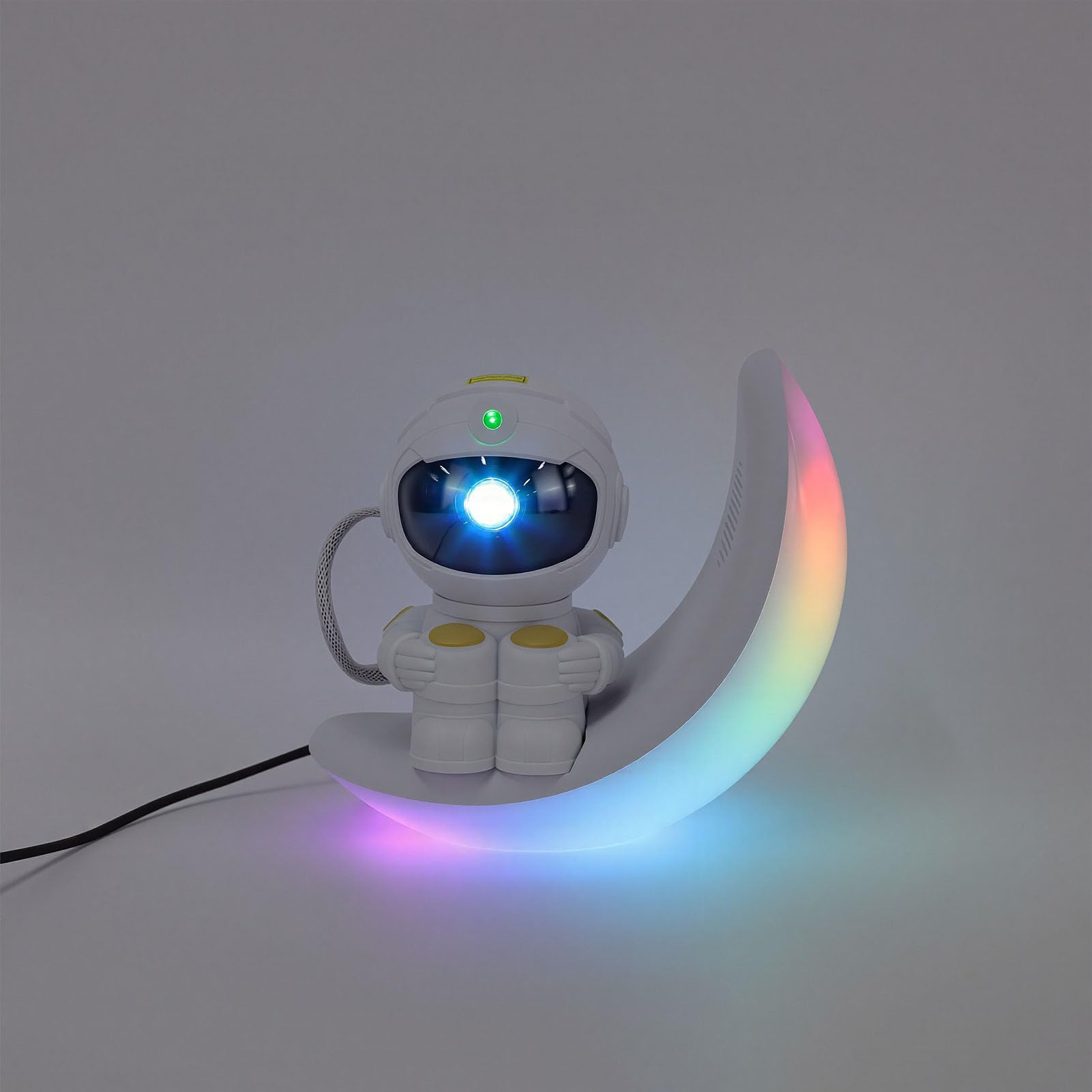 Jiawu Projektor Space Man z 7 Kolorami i regulacją Jasności Gwiazda Projektor Kosmiczny Sufitowe światło Nocne Galaxy do Wystroju Pokoju Dziecięcego Estetyczne, Prezenty Urodzinowe dla