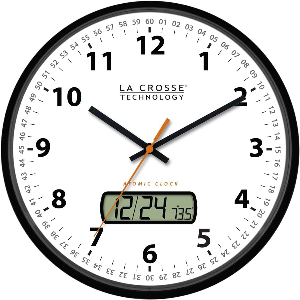 La Crosse Technology WT3128U 12Inch Atomic Analog Wall