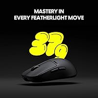 Vista 3 de Pulsar Gaming Gears - Mouse inalámbrico para juegos Crazylight X2H, ultraligero, 1.30 onzas, interruptor óptico, 32000 DPI, 750 IPS, sensor XS-1