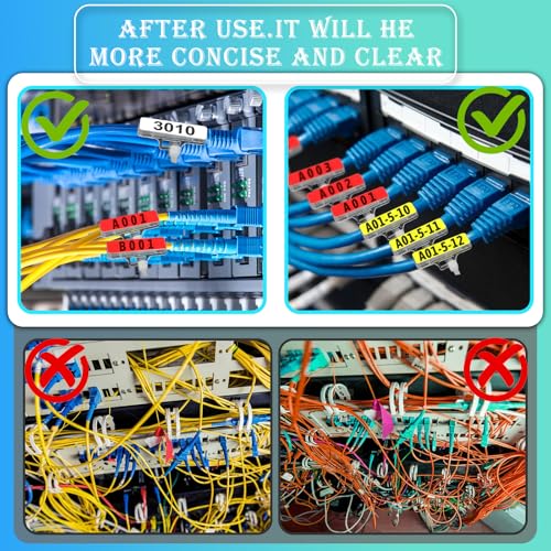 100 Stück Kabelbeschriftung Set, Kabeletiketten Box mit 100 Kabelbinder, Transparent & Wiederverwendbar,Kennzeichnung und Sortierung von Kabeln Aller Art für Schaltschrank Netzwerk Büro