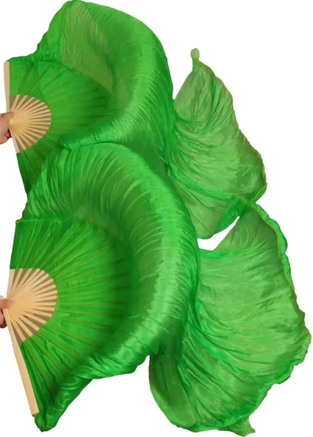 ステージパフォーマンス ダンス扇子 シルクベール カラー 女性用