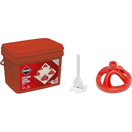 Rubi Tools CYCLONE Tile Leveling System - 1/16 Inch (1.5 MM) Flat Base ...