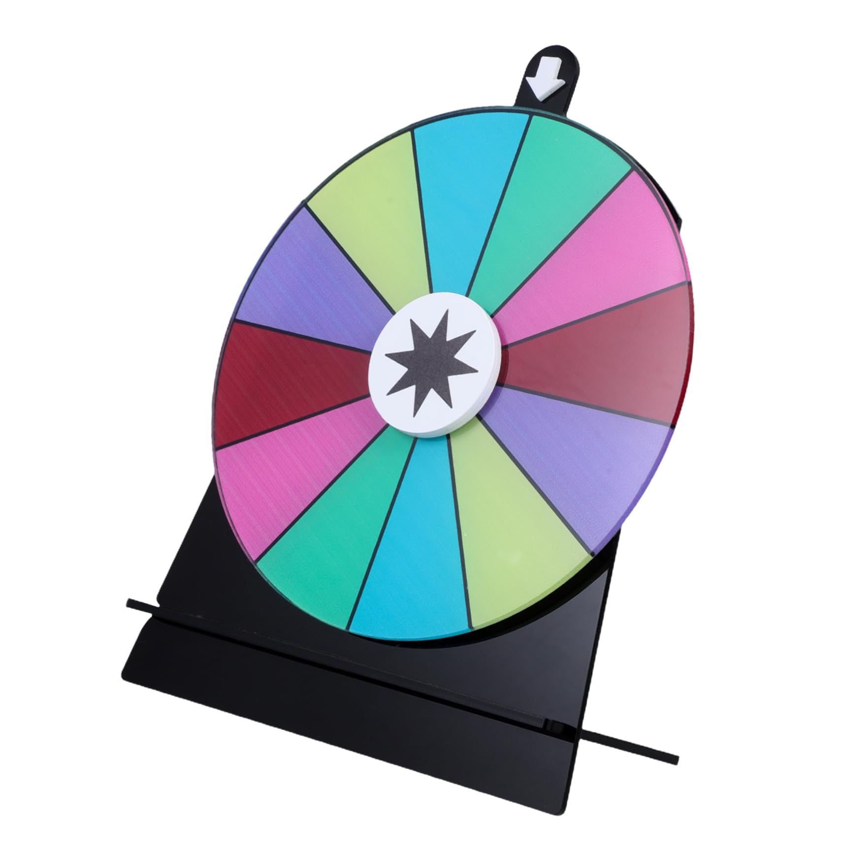STOBAZA Dry Erase Wheel Acrylic Rotation Wheel Prize Rotation Wheel Party Game Wheel Rotating Fortune Wheel with Stand for Weddings Gatherings