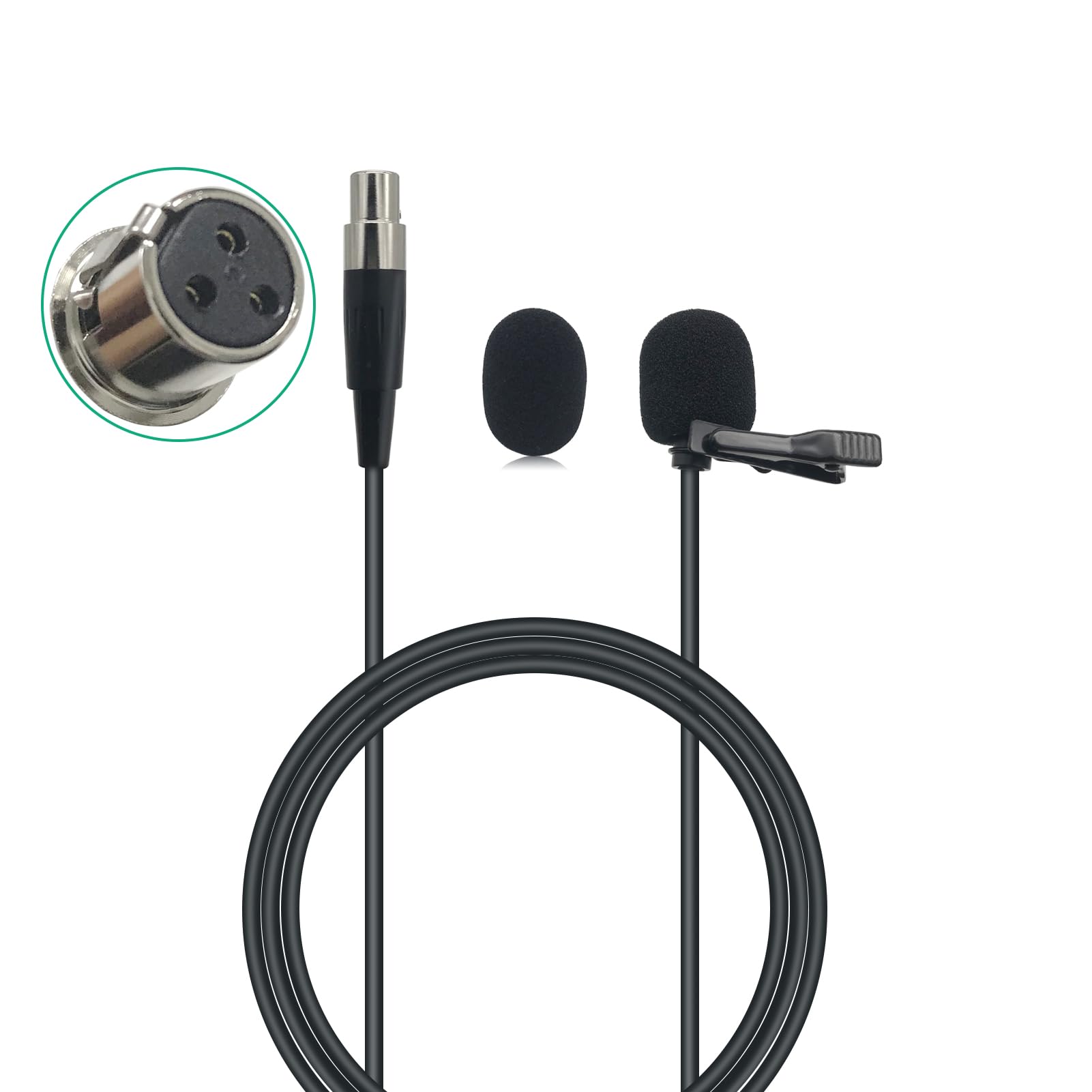 Amazon.com: XLR Lavalier Microphone Replacement for AKG Samson