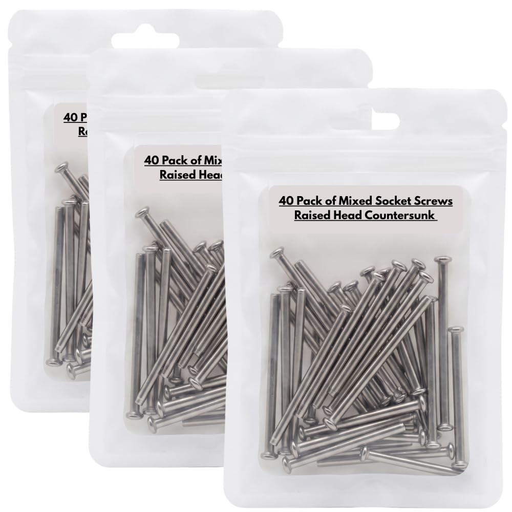3 Packs of 40 Mixed M3.5 Screws 35mm, 40mm,50mm and 75mm Long Assorted Electrical Machine Screw for Light Switch and Plug Sockets Bright Zinc Plated DIY Plated Slotted Head (120) — image 1