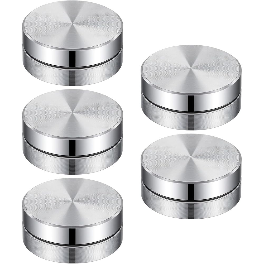 UDSKNV[KSL for Pottery Trimming Spinner Tools Set 5Pack Silver Aluminum Alloy for Pottery Wheel for Potters Clays Artists Ceramics