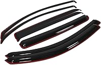 Vista 30 de Auto Dynasty 2 viseras adhesivas para ventana compatibles con Celica 2000 2001 2002 2003 2004 2005 2000-2005, deflector protector de lluvia, negro