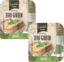 Kit 2 Pacotes de Massa para Lasanha Verde sem Glúten de 300g cada - Casarão