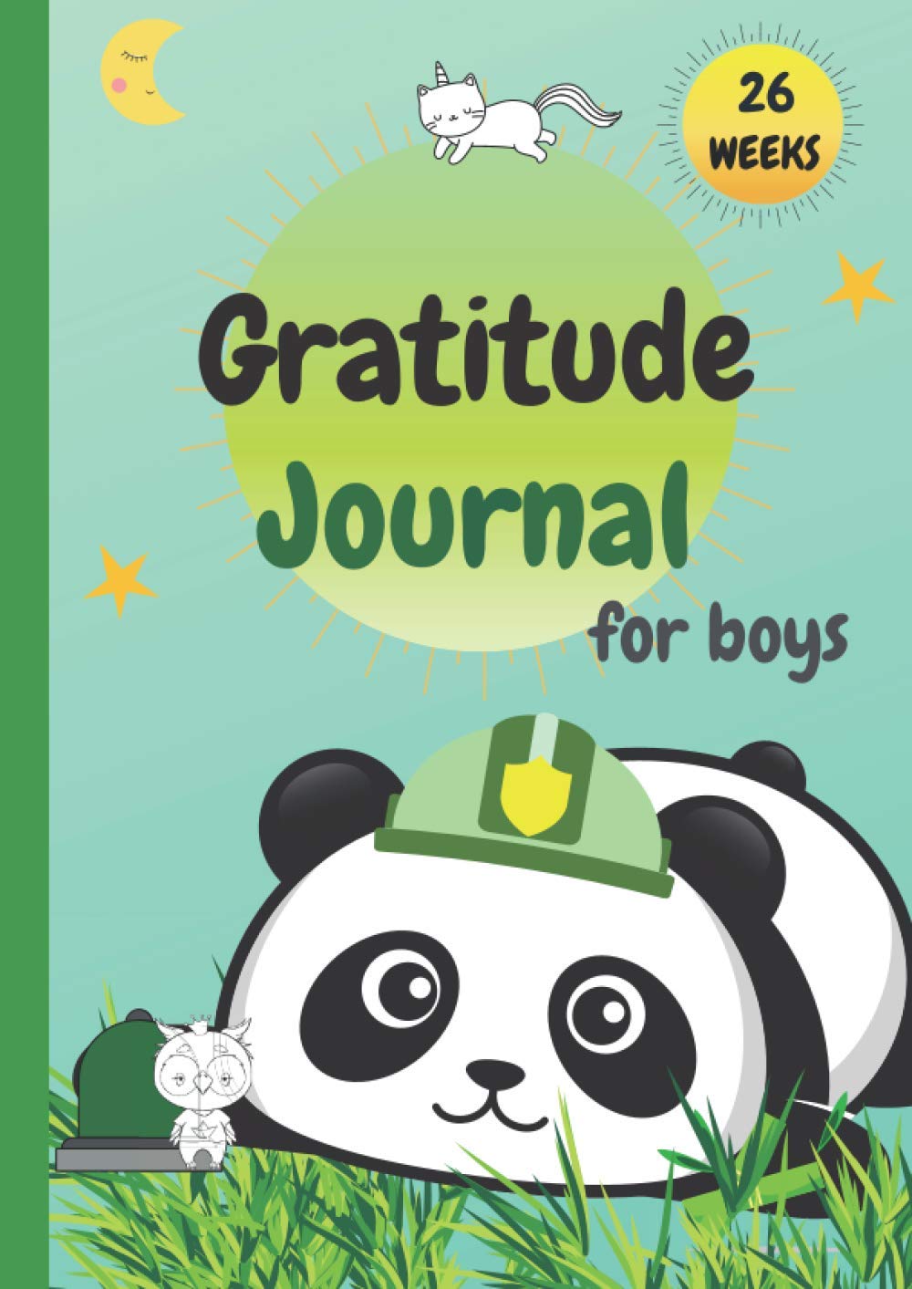 Gratitude journal for boys: 26 weeks Guided diary for kids with prompts to fill in every day - Book with questions, positive affirmations, drawings - ... Bedtime for kids 3 to 8 years old.