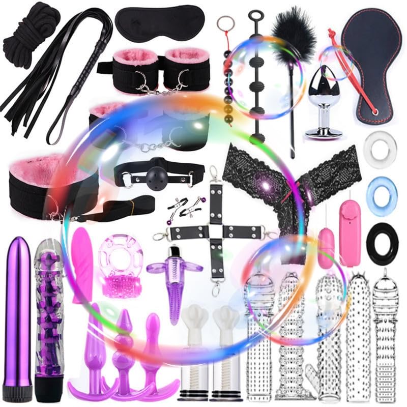 Accesorios de 34 piezas para ejercicios en casa y bienestar físico diario en rosa