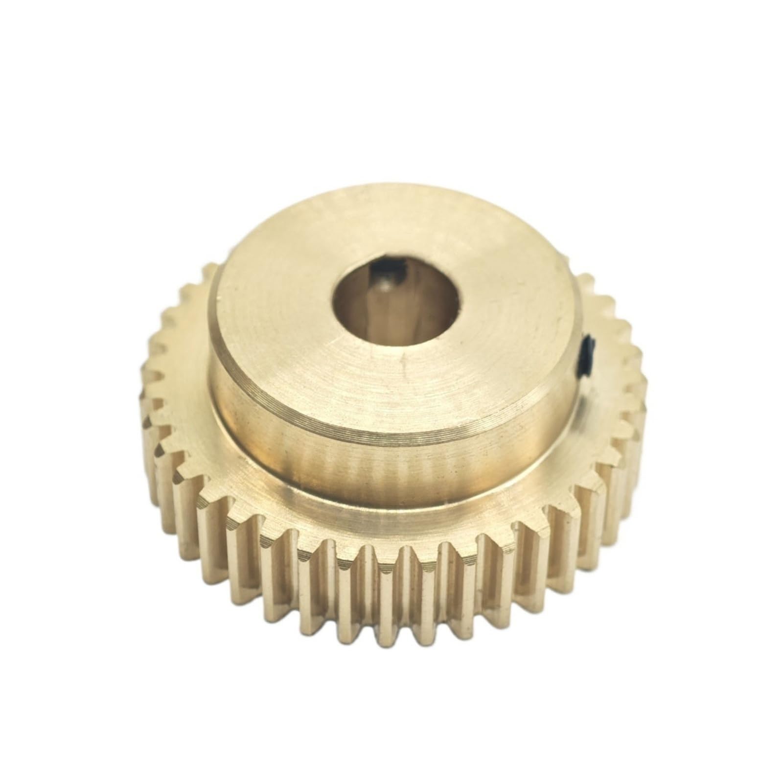 Zahnrad, Ritzel, Motorritzel, 0,6 Modul, 92 Zähne, Kupfer-Zylinderrad, 5 mm Zahnbreite, Treiber, gerades Stirnrad mit Stufenwellen-Hardware(6.35mm bore)