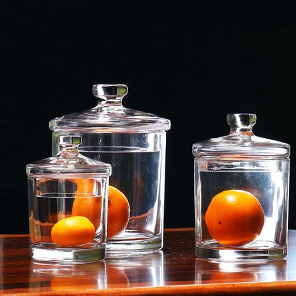 Kitchen Storage Container Food Storage Canister Kitchen Counter Storage Jar with Airtight Lid Coffee Glass Food Jars