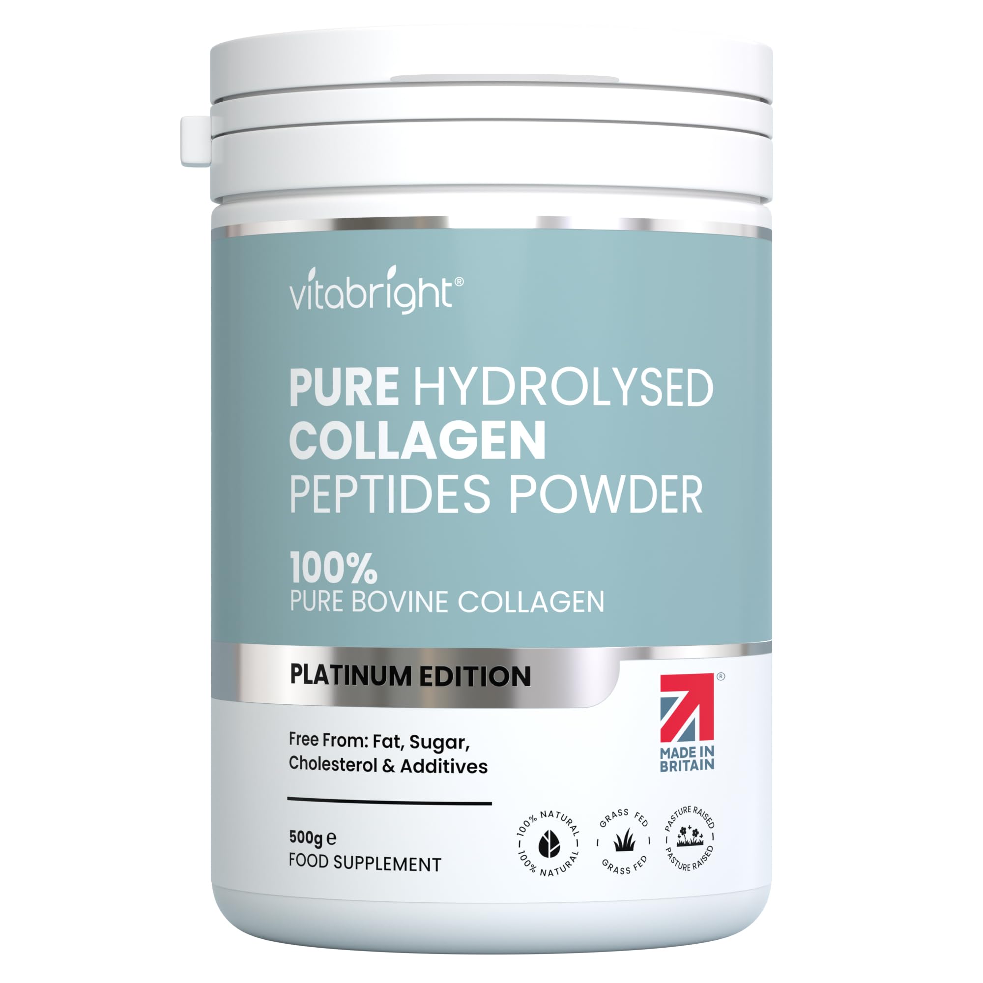 Buy Bovine Collagen Peptides Powder 500g 50 Servings 100 Pure