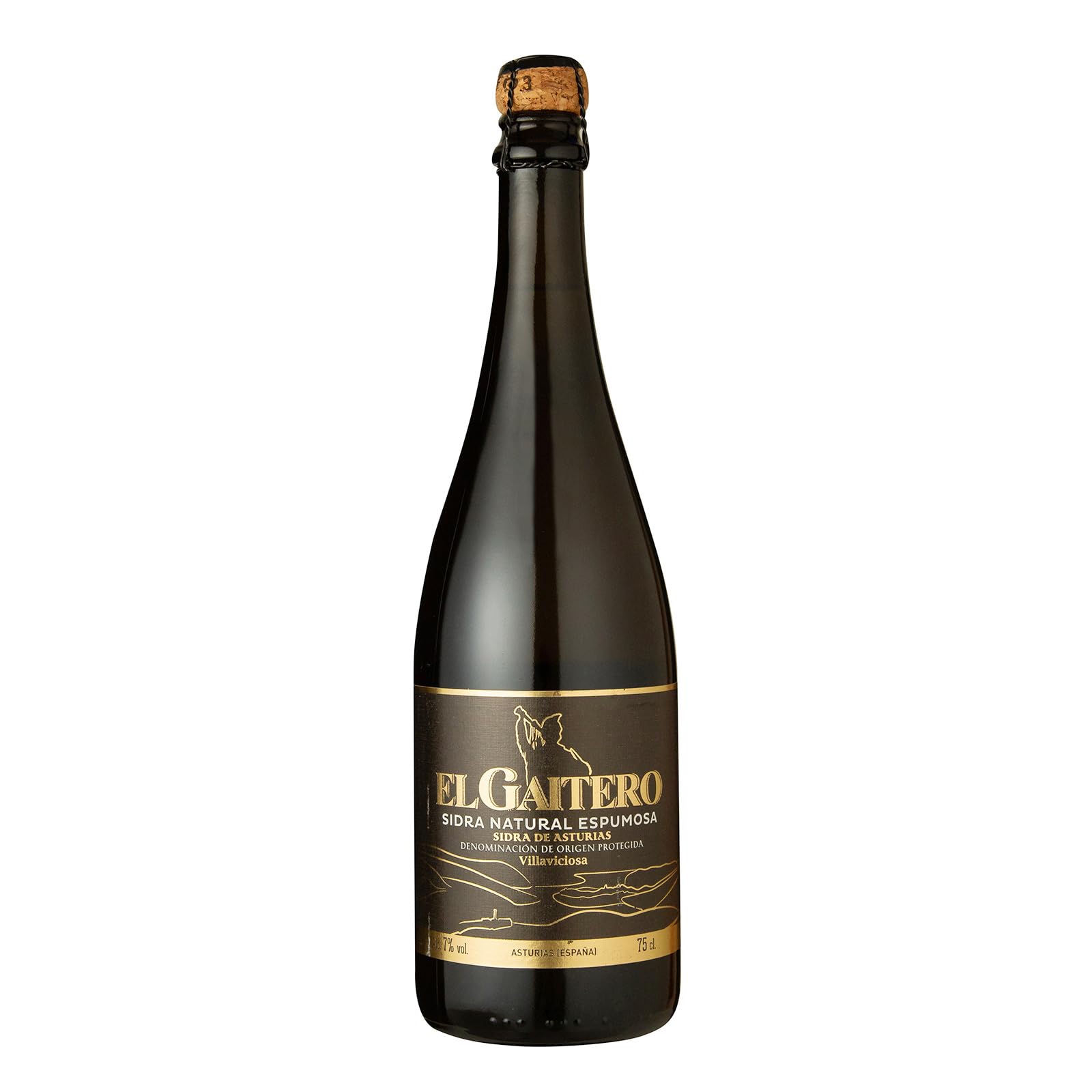 El Gaitero Sidra Etiqueta Negra 75cl DOP