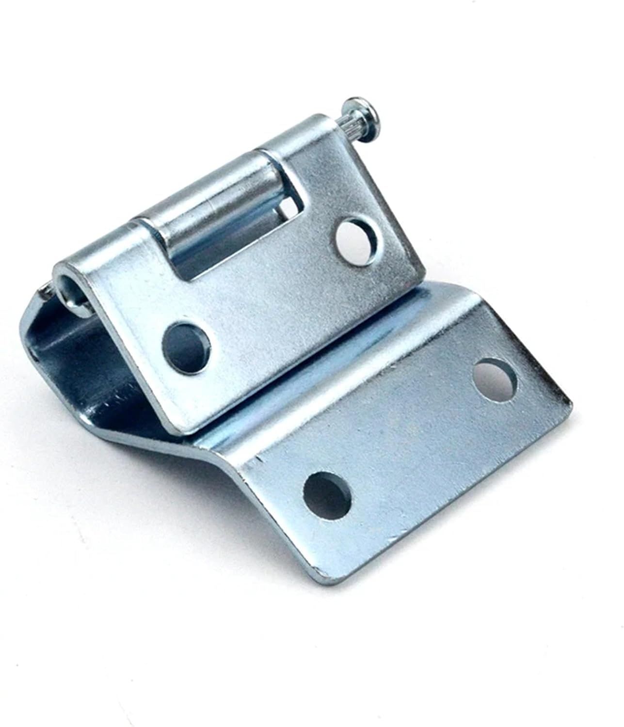 Stainless Steel Welded Hinges, Hardware Furniture Concealed Door Hinges Concealed Load-Bearing Hinges 1Pcs(Steel Perforated)