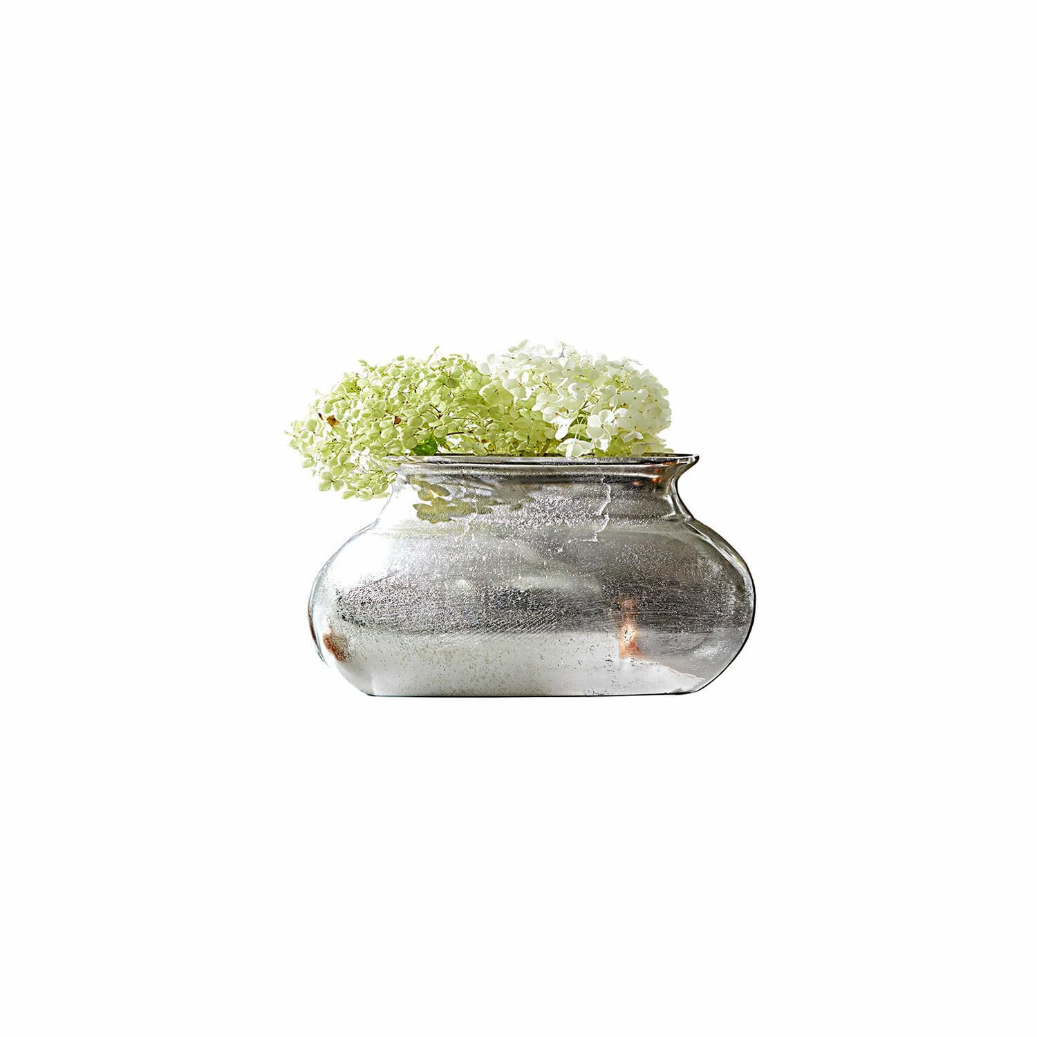 Loberon Vase Melisique, Glänzendes Finish, Längliche Form, Zeitloses Design, Leicht Strukturierte Oberfläche, Blumenvase, Wohn-Accessoire, Aluminiumguss, Silber