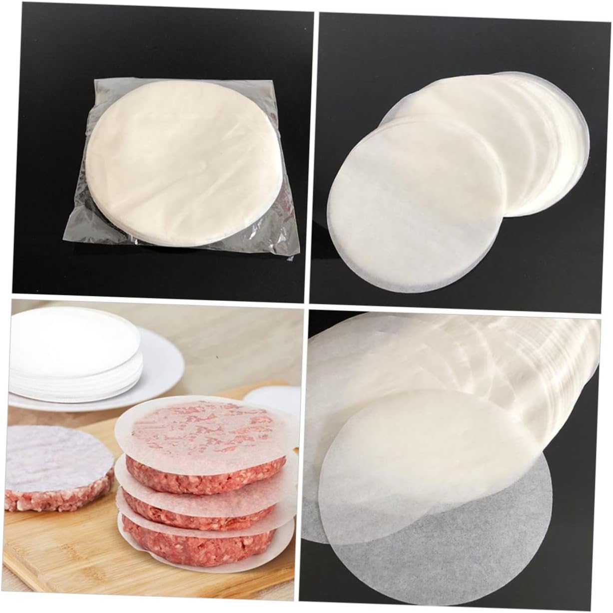 Parchment Paper Sheets Xmas 200 Pcs for Burger Patties