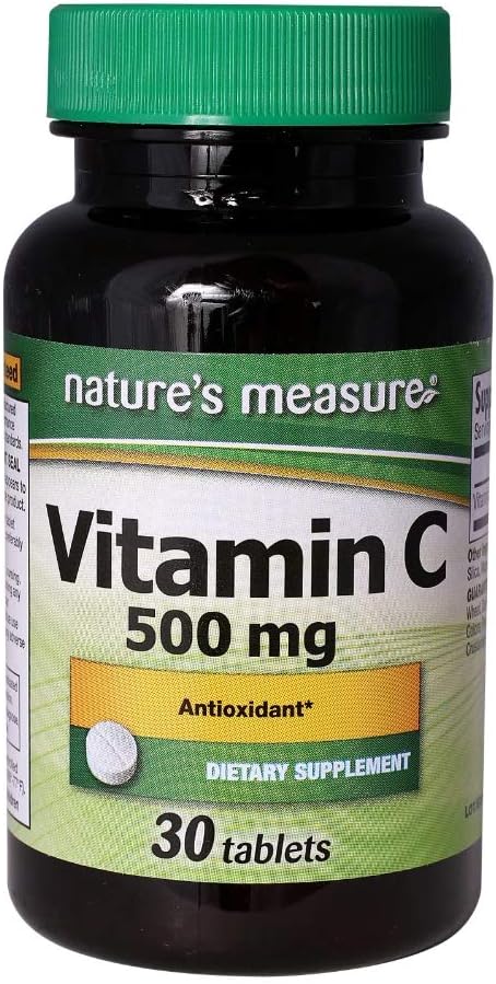 Nature's Measure HIGH POTENCY Vitamin C, 30-ct. 500 mg