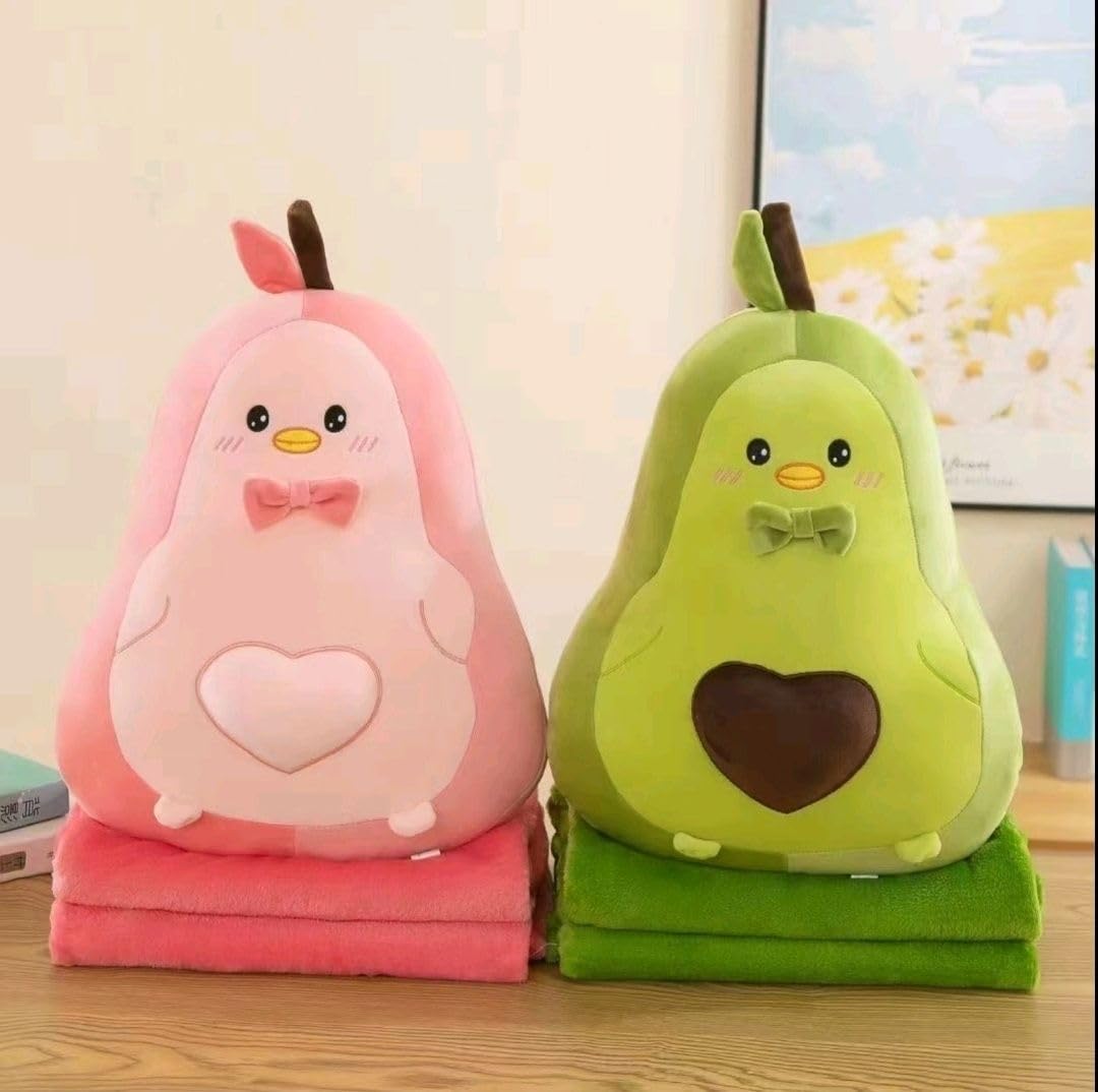 Y U COLLECTION Soft Toys Long Soft Lovable Huggable Cute Medium Pillow Plush & Stuffed Toys (35cm Avocado Random Colour) Best for Gifting
