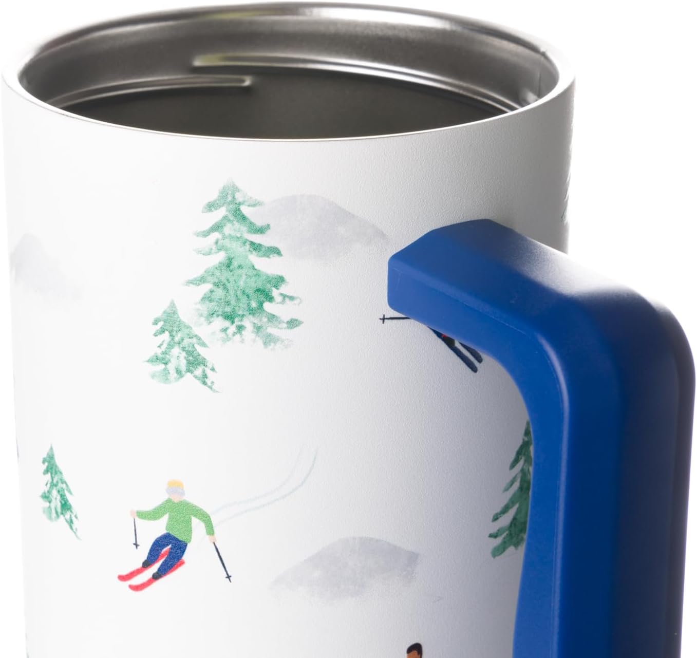 Simple Modern 40 oz Trek Tumbler with Handle and Straw Lid | Cup Holder Friendly Insulated Stainless Steel Travel Mug | Downhill Skiing - Image 2