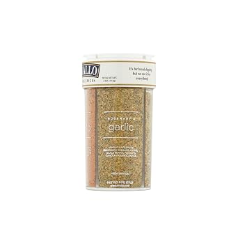 DeLallo Italian Seasoning Shaker, 4 oz Container, (3 Pack), with Garlic, Pepper & Tomato, Sun-Dried Tomato, Rosemary, and Parmesan, Spices for Bread Dipping, Non-GMO, Gluten-Free