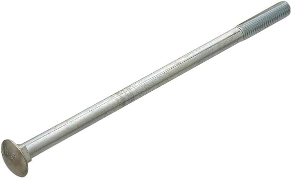 83250 5/16 Inch x 8 Inch Zinc-Plated Coarse Thread Carriage Bolts, 25-Count