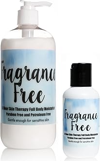 The Lotion Company 24 Hour Skin Therapy Lotion Combo Kit - Fragrance-Free, Zero Scent, Gentle Moisturizer for Sensitive Skin, Non-Greasy, Hydrating All-Day Care, Made in USA w/ travel size