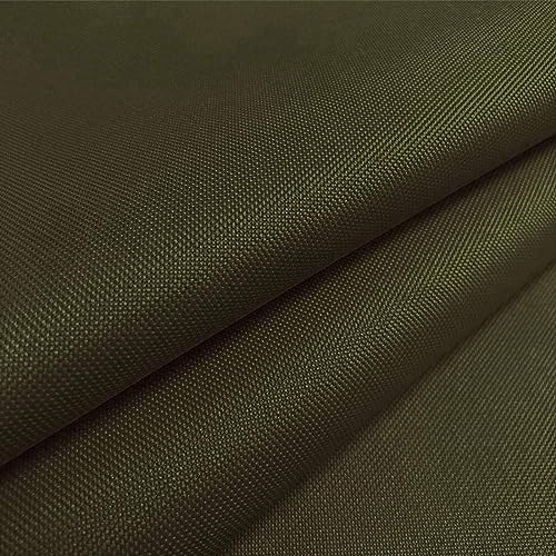 Foreate Waterproof Canvas Fabric by The Yard 600D Upholstery Cordura Fabric 58' Wide for Chairs Indoor Outdoor Water Resistant Canvas Polyester Material Sewing DIY Cloth, 1 Yard Army Green