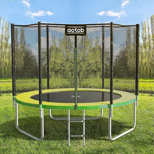AOTOB 8 FT Trampoline Safety Enclosure Net Combo Bounce Jump