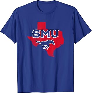 Southern Methodist SMU Mustangs State Shape T-Shirt