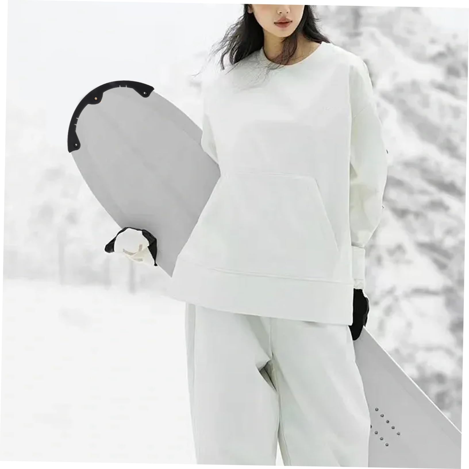 KOMBIUDA 2pezzi Protezione Bordi Snowboard Strisce Arrotondate per Longboard Skateboard Copertura Ammortizzante per Coda Punta Tavole Singole