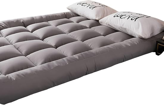Mattress Thick, Single/Double Folding, High Resilience, Extra Thickness, 3.9 inches 10 cm, Mattress, Body Pressure Dispersion, Soft Double-Sided Bed Mat, Antibacterial, Odor Resistant, Breathable, Compression Packaging, Anti-Slip, Easy to Carry, Student Dorm, Home Use, Back Pain Prevention, Washable, For All Seasons